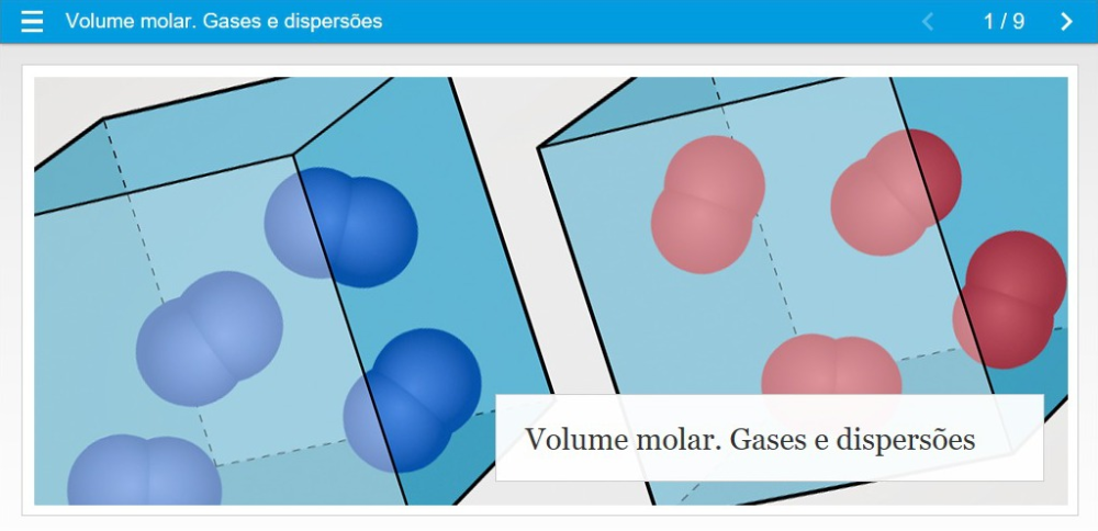 Volume molar. Gases e dispersões
