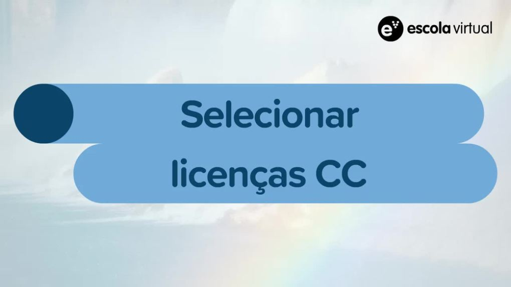 Selecionar licenças CC