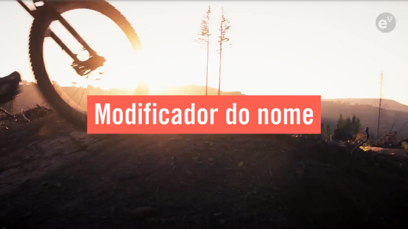 Modificador do nome (revisão) - Escola Virtual