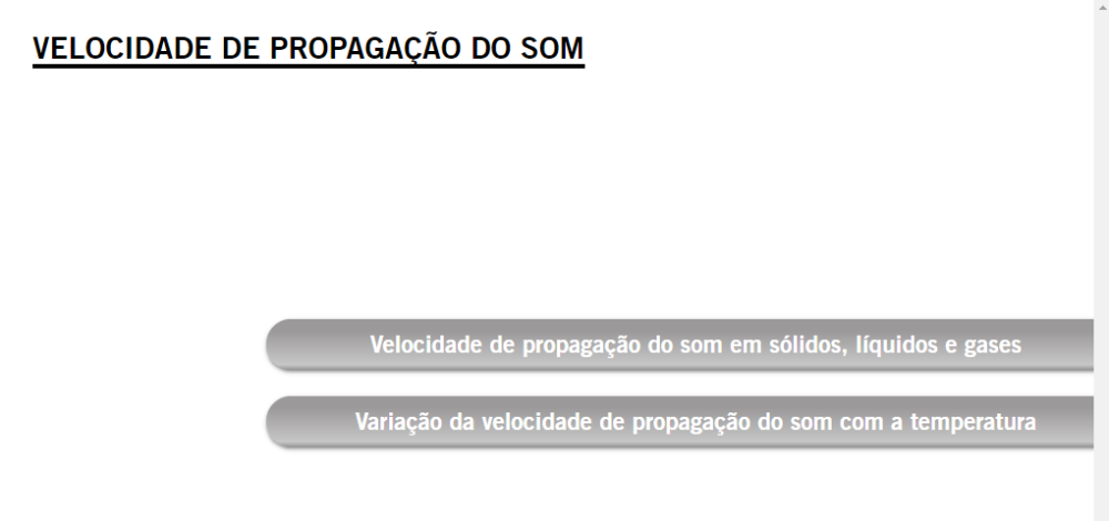 Velocidade de propagação do som