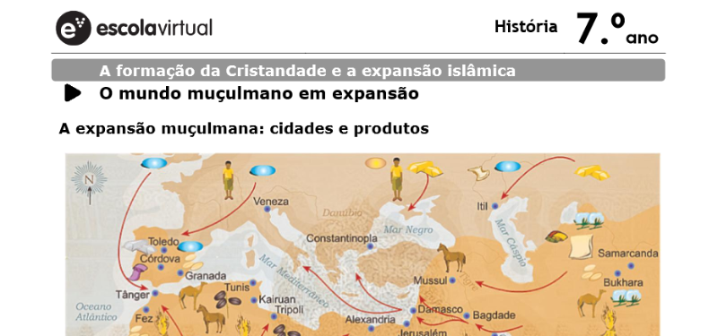 Escola Virtual - A expansão muçulmana: cidades e produtos